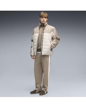PUMA T7 Relaxed Track Pants - Natural