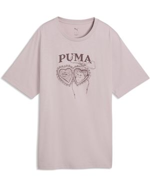 PUMA Graphics Relaxed Charm T-Shirt - Purple