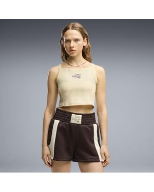 PUMA Las Vegas Ribbed Tank Top Shoes - Natural