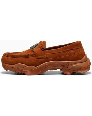 PUMA X Palomo Nitefox Suede Loafer Shoes - Brown