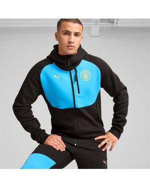 PUMA Manchester City Tech Full-zip Hoodie - Blue