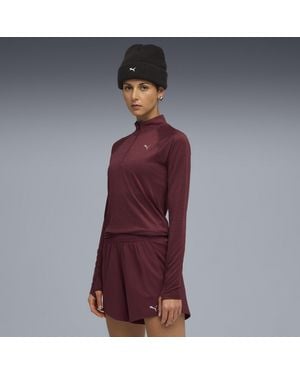 PUMA Camiseta Run Velocity Cloudspun Con Cuello Con Cremallera Para Mujer - Rojo