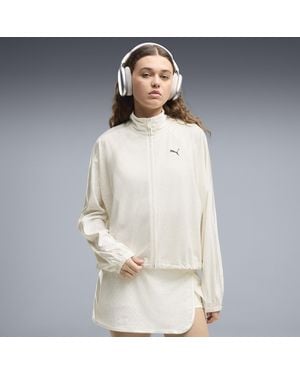 PUMA Lace Pack T7 Relaxed Trainingsjacke Damen, Kleidung - Natur