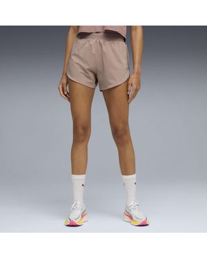 PUMA Dreamrun Drycell Moisture Wicking 3" Running Shorts - Natural