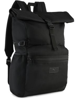 PUMA Essentials 20 L Rolltop-Rucksack Teenager, Accessoires - Schwarz
