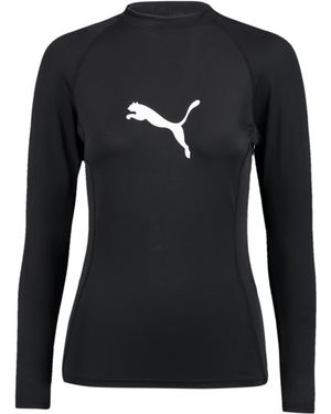 PUMA Swim Long Sleeve Rash Guard - Black