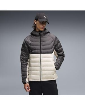 PUMA Chaqueta De Plumón Con Capucha Packlite Para Hombre, Ropa - Gris