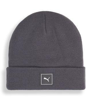 PUMA Wardrobe Essentials High Crown Beanie - Grey