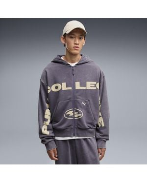 PUMA Chaqueta Con Capucha Estampada Accesoiros, Gris