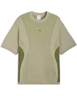 PUMA Clrt Knitted T-Shirt Relaxed - Green