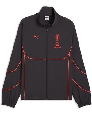 PUMA Ac Milan Tech-X Full-Zip Track Jacket - Black