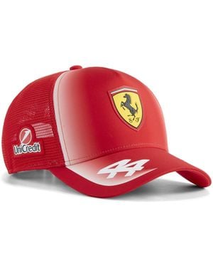 PUMA Scuderia Ferrari Hp Replica Hamilton Trucker Cap - Red