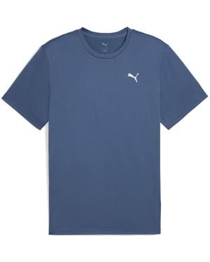 PUMA Tad Essentials Einfarbiges T-Shirt Mit Cat Logo Herren - Blau