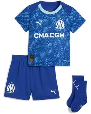 PUMA Olympique De Marseille 25/26 Third Babykit Toddler, Kleidung, Vivid/Azure - Blau