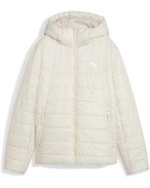 PUMA Ess Hooded Padded Jacket - Natural