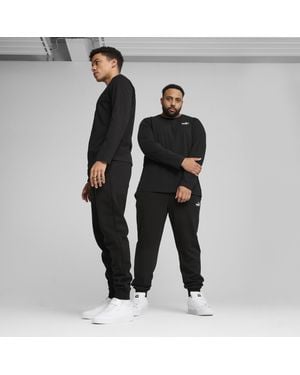 PUMA Pantalones De Chándal Semiajustados Essentials Con Logo N.º 1 Para Hombre - Negro