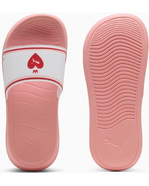 PUMA Popcat 20 Idylle Slippers Voor Wit/Roze/Rood