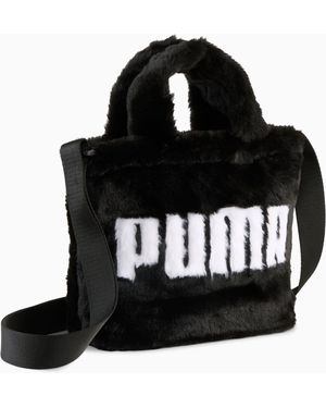 PUMA Up Faux Fur 1.5L Mini Shopper Bag Youth - Black