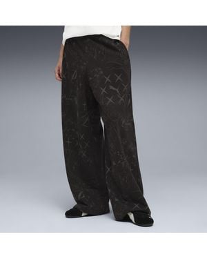 PUMA Street Glam Slouchy Pants - Black