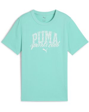 PUMA Class Graphic T-Shirt Teenager, Shop, Aquatic - Blau