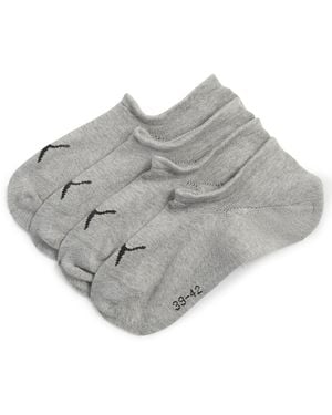 PUMA Hoog Uitgesneden Uniseks Voetjes (Set Van 2 Paar) Maat - Grijs