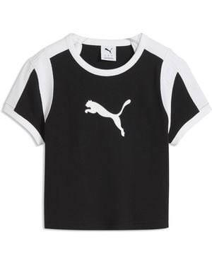 PUMA Graphic Slim Ringer Baby T-Shirt - Black