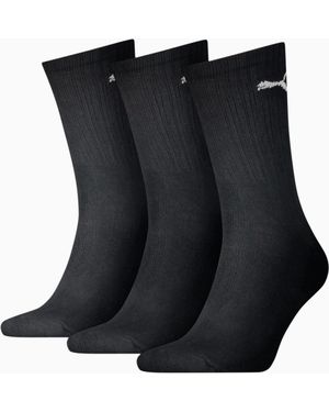 PUMA Sport Crew Lightweight Socks 3 Pack - Black