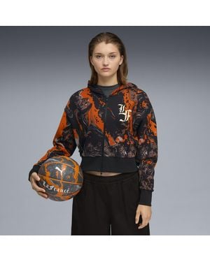 PUMA Lafrancé Heem Crop Kapuzenjacke Damen - Schwarz