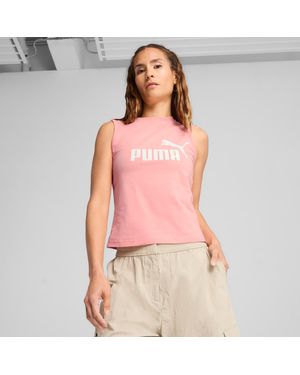 PUMA Ess No. 1 Logo Slanke Tanktop Voor - Roze