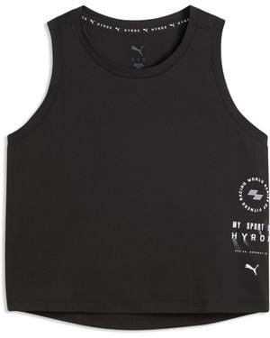 PUMA X Hyrox Cloudspun Thermoadapt Crop Tank Top - Black