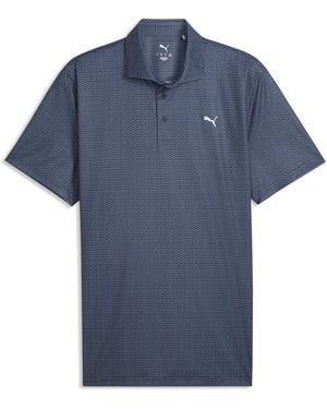 PUMA Polo Da Golf Pure 3.0 Geo Da Uomo, Accessori, Blu