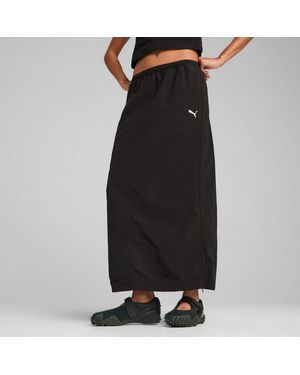 PUMA Wardrobe Essentials Woven Maxi Skirt - Black