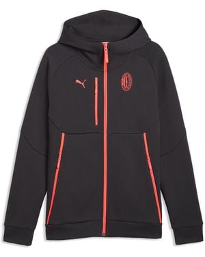 PUMA Hoodie Zippé Tech Ac Milan - Bleu