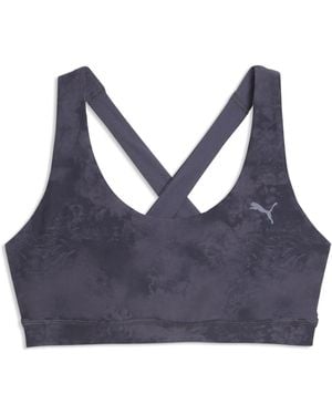 PUMA Cloudspun Sport-Bh Mit Print Damen, Accessoires - Blau