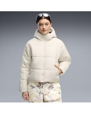 PUMA Essentials Relaxed Hooded Padded Jacket - Natural