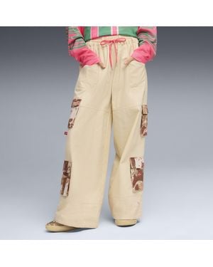 PUMA Flau'Jae Cargo Pants - Natural