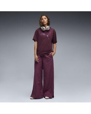 PUMA Essentials Elevated Darling Relaxte Broek Voor Maat - Paars