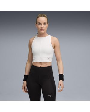 PUMA X Hyrox Rib Cropped Tanktop Damen - Grau