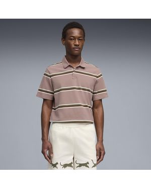 PUMA X Gumtree Golf & Nature Club Golfpolo Voor Maat - Naturel