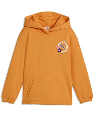 PUMA Sudadera Con Capucha X Dora The Explorer De Corte Holgado Para Niños, Accesoiros, Naranja