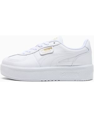 PUMA Palermo Elevata Leather Trainers - White