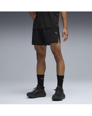 PUMA Dreamrun Drycell 5" Moisture Wicking Running Shorts - Black