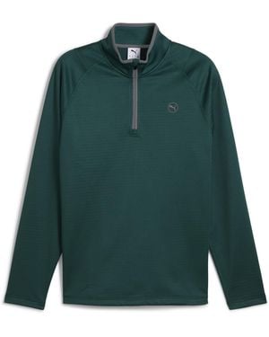 PUMA Polaire Gaufré À 1/4 Zip - Vert