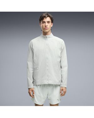 PUMA Brightstride Windcell Wind Protection Running Jacket - Gray