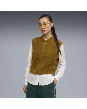 PUMA Gilet Sans Manches À Zip Yona - Vert