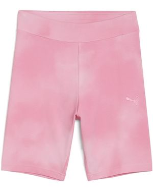 PUMA Tie-Dye Cycling Shorts Rosa Lilac
