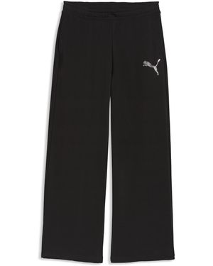 PUMA Essentials Graphics Bedazzled Slouchy Trousers - Black