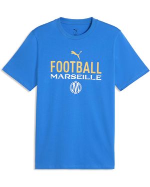 PUMA Olympique De Marseille Ftblculture T-Shirt Herren, Accessoires - Blau