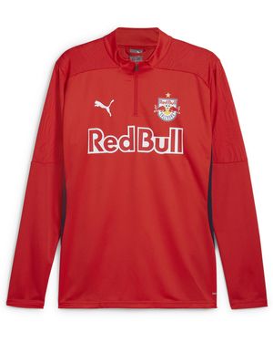 PUMA Maglia Da Allenamento Con Zip A Un Quarto Fc Bull Salzburg Da Uomo, Rosso/Blu/Altro