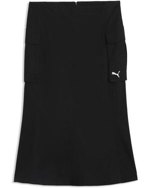 PUMA Essentials Ripstop Midi Cargo Skirt - Black